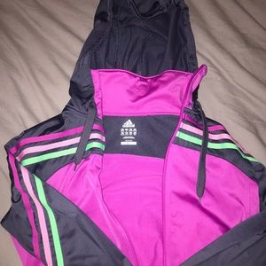 adidas athletic zip up hoodie
